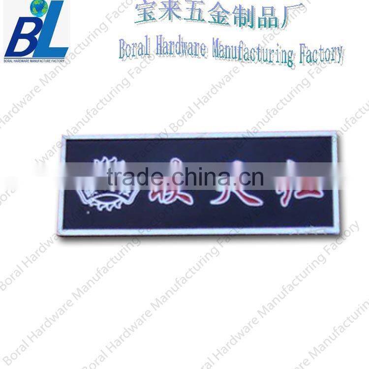 Plat antique address name plates in zinc alloy