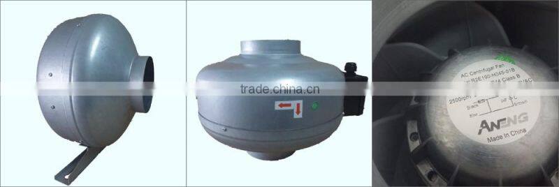100mm 4 inch small size exhaust fan for duct ventilation