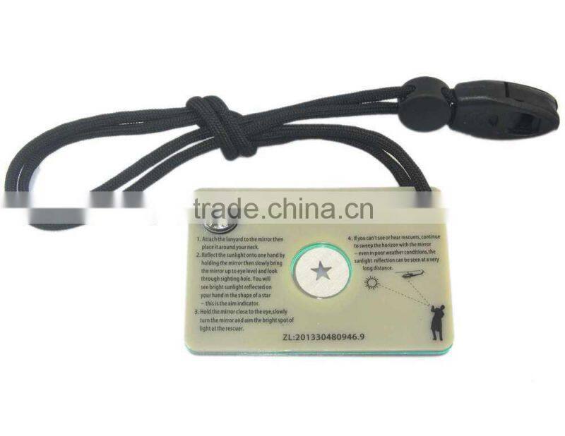 Mutifunctional Outdoor Survival Signal Mirror Survival Tools Camping Kits