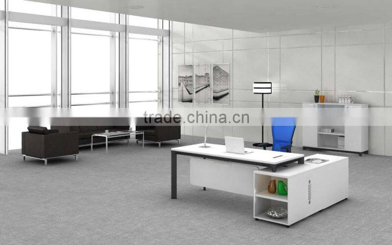 2016 News design high quality office managing director table With Filing Cabinet