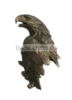 Resin small animal figurines wall hanging sculpture