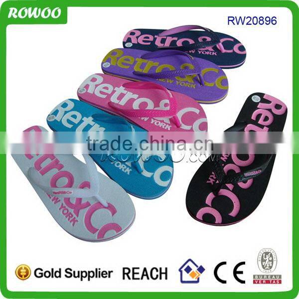 custom summer cheap women flip flops factory in china