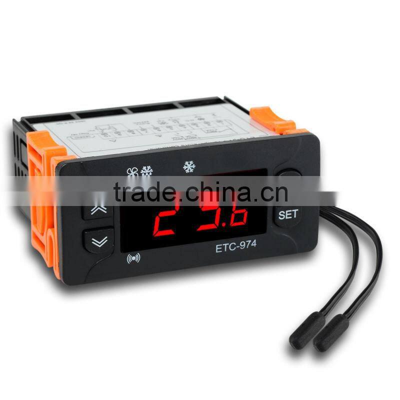 230V NTC Cold Storage ETC-974 C F Temp Thermostat Temperature Controller