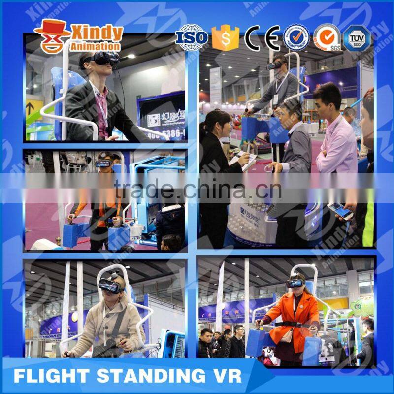 Fashion Modern Interactive 5d7D9D Cinema System Amusement Park Simulator vr Glasses Flight Standing virtual reality