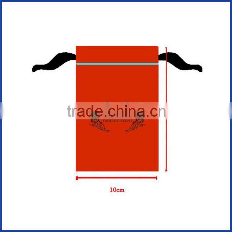 Custom organic Small Canvas Drawsting Pouch for gift