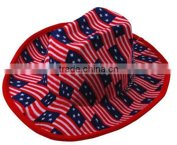 America flag glitter hat