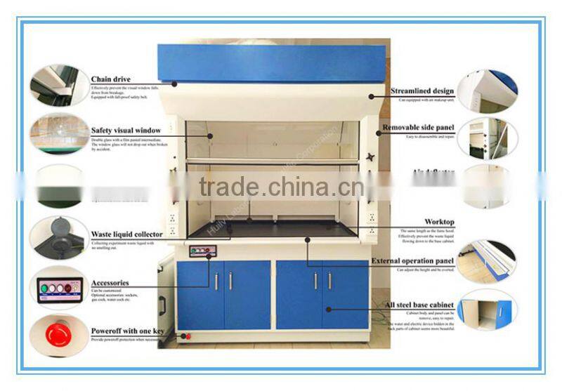 ce certificated commercial ventilation fume exhausting chamber