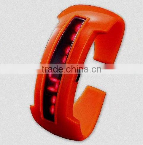 Robot Style White Silicone LED Flash Sport Bracelet Wrist Watch