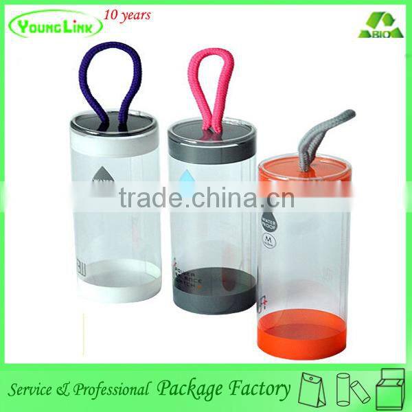 Simple Different transparent clear PVC cylindrical packaging