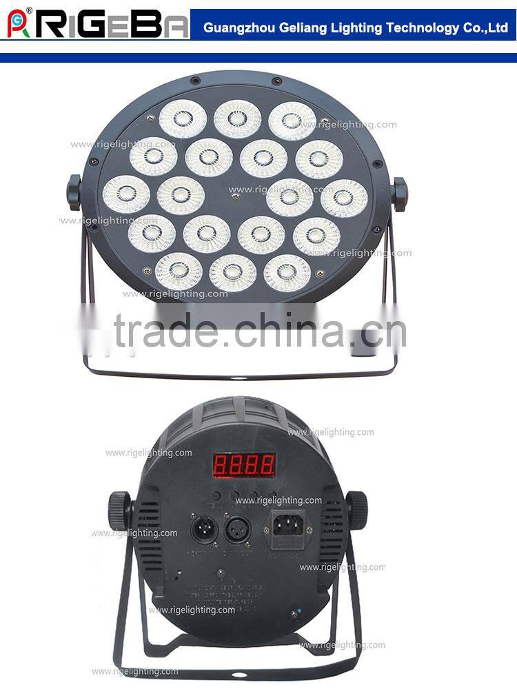 hot selling Par 64/ 18*10W RGBW 4IN1 LED Par Can high power led stage light