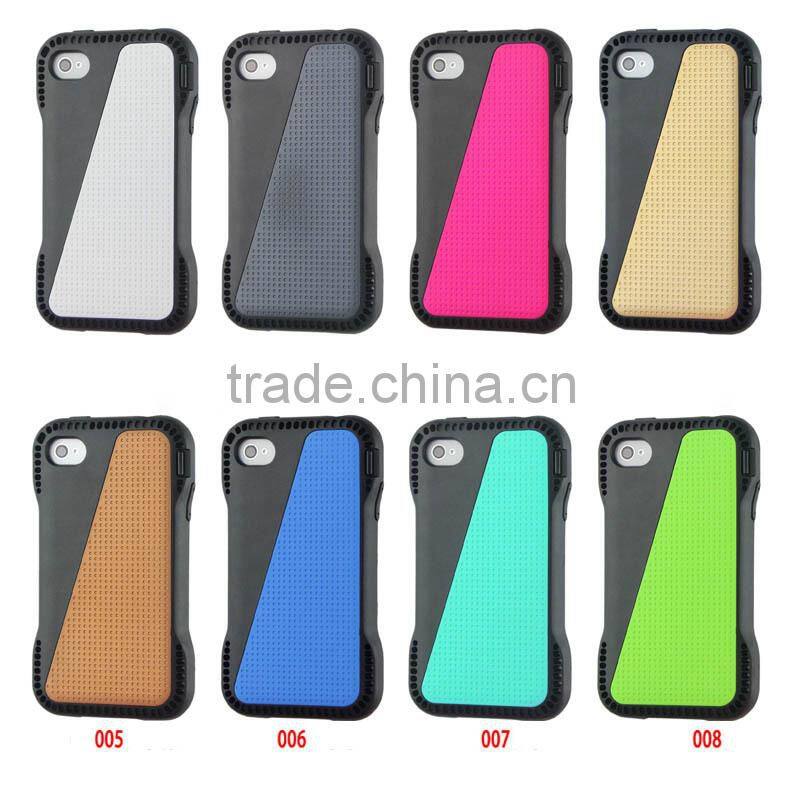 Plastic and TPU combo defender case for iPhone 4 4s