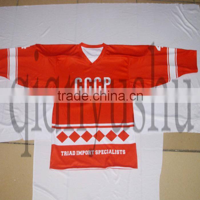 Wholesale european sublimated team set custom ice hockey jersey china