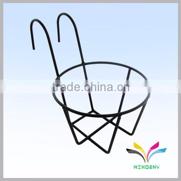 Metal black basket for folwer plant stand indoor out door