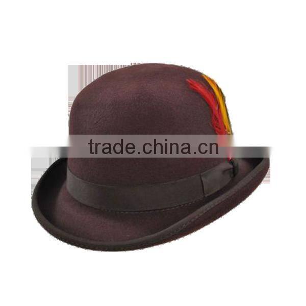 Wool felt bowler hats