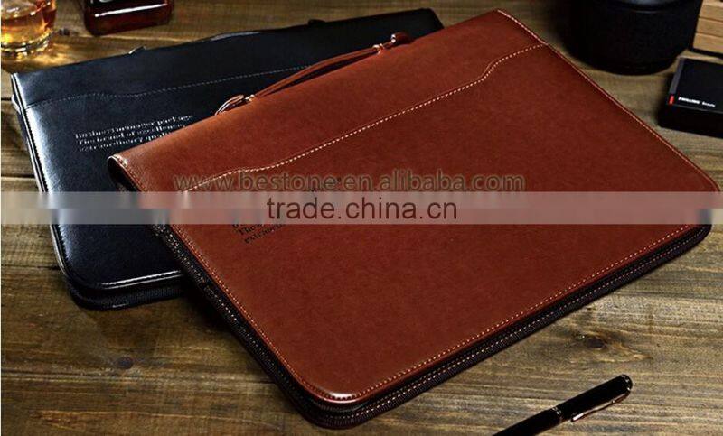 Custom Portable Leather Busines Portfolio