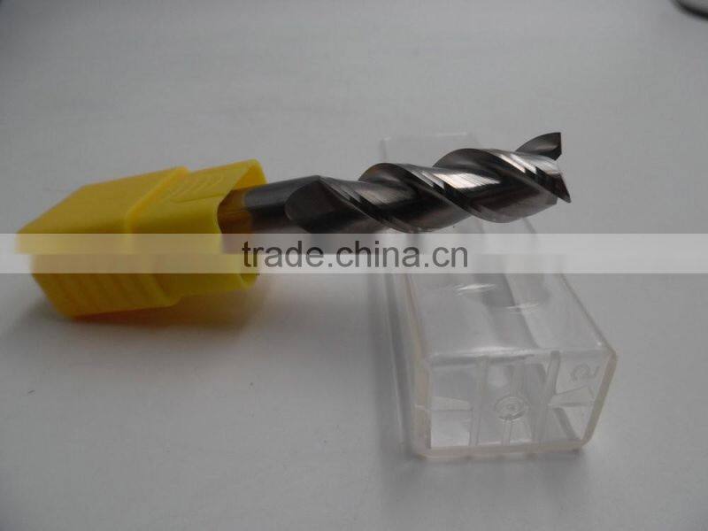 high quality 10mm cutting dia 4 flutes HRC60 small china end mill cutter