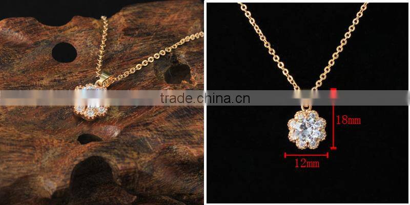 Artificial crystal gold ring necklace 2pcs set women bijoux accessories 2015
