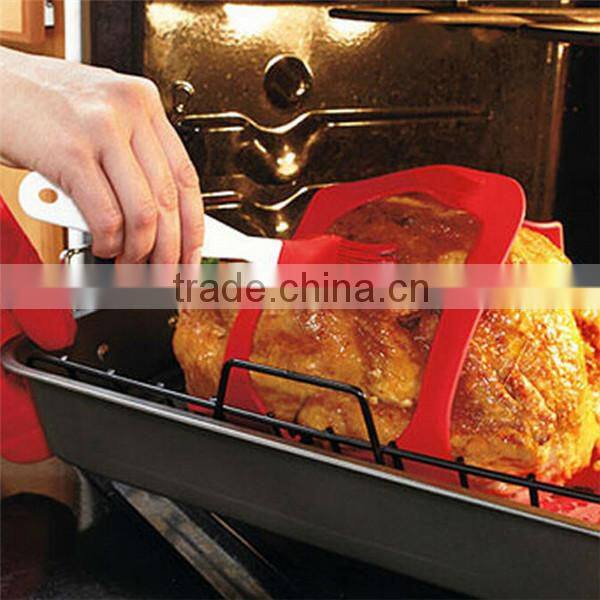 The Newest Oven Safe Silicone Turkey Lifter Bakeware Kitchenware