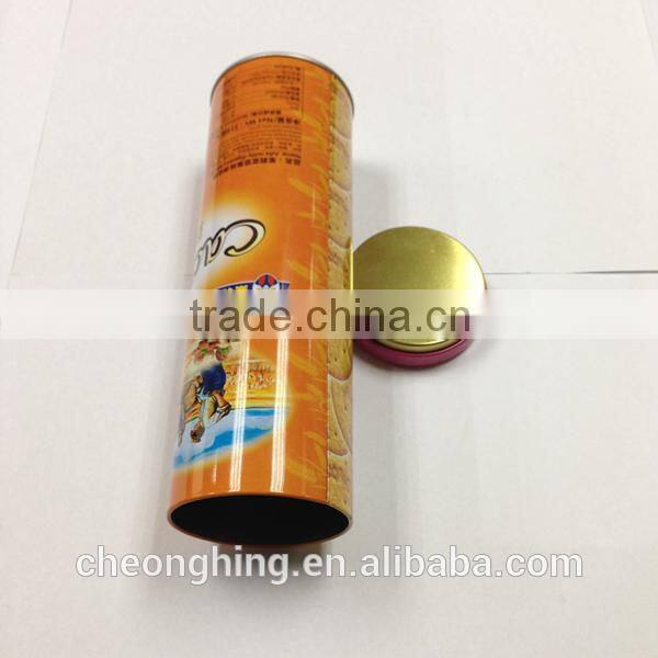 Round Christmas Tin Box