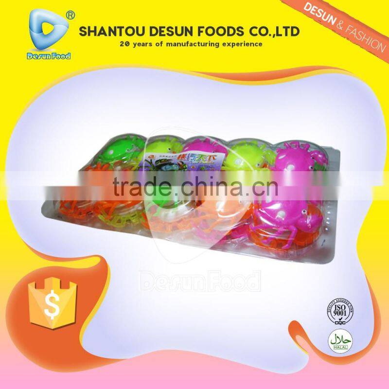 Mini crab shape toy with pressed candy