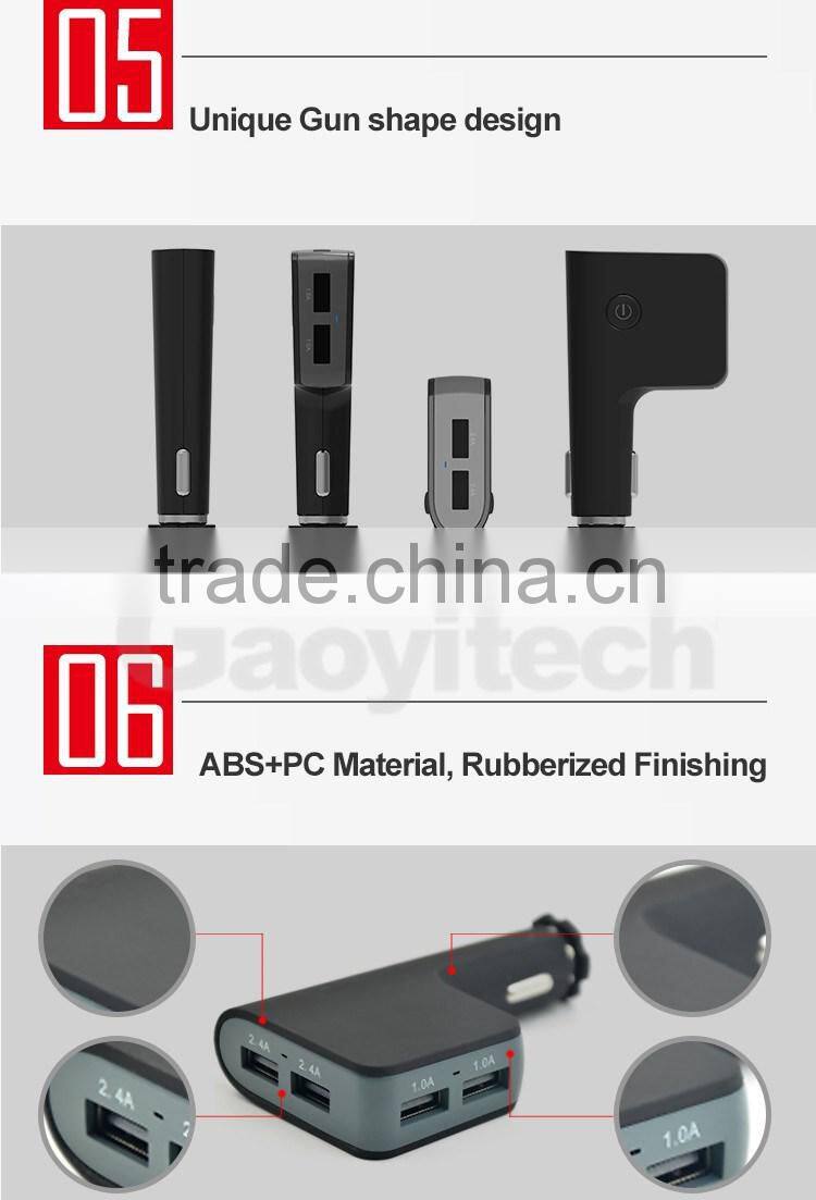 2016 hot seling four port total 6.8A uab car charger