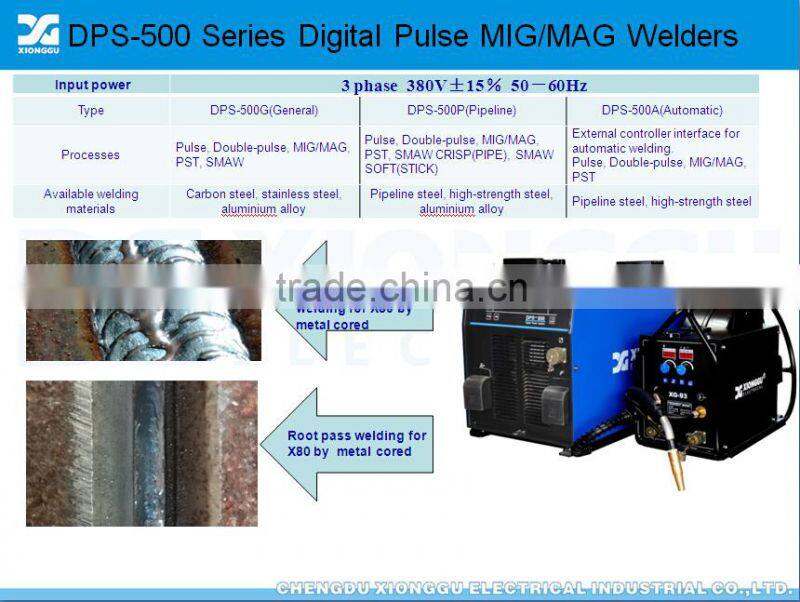IGBT Digital Double Pulse MIG/MAG Welding Machines DPS-500