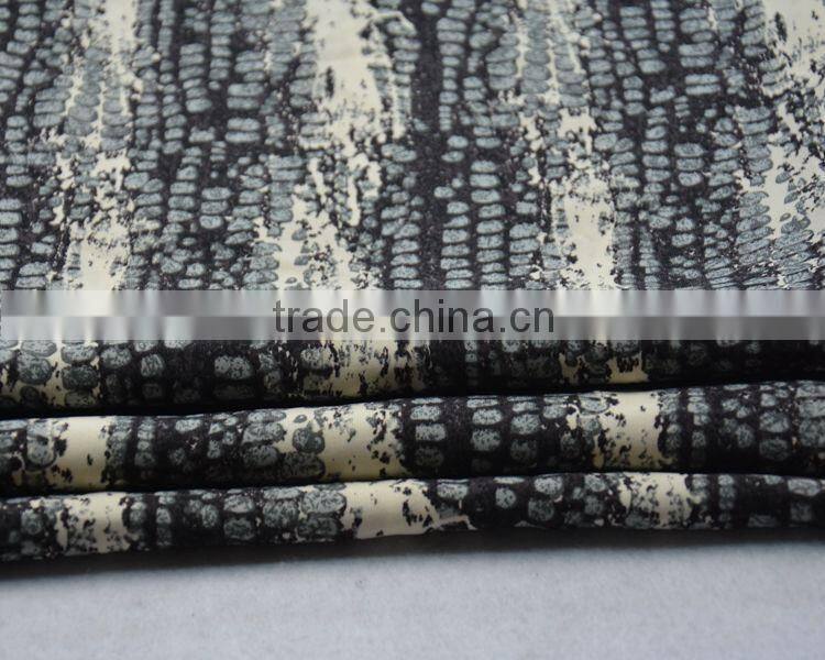 Jiufan 2015 Hot Sale Competitive Price Textile Printed Wool Peach 100% Polyester Woven Fabric