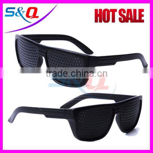 Custom Black Pinhole Glasses with custom logo