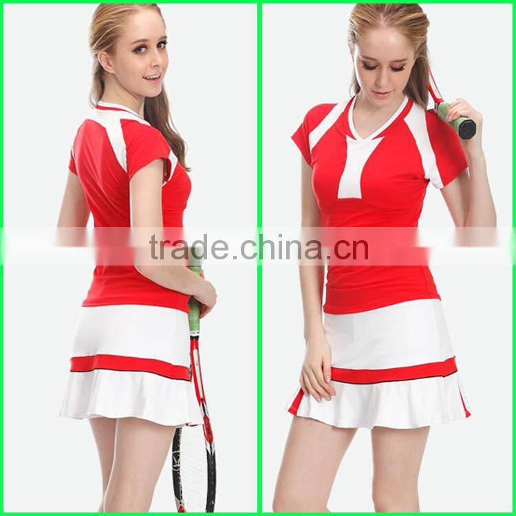 Wholesale custom design badminton jersey design with cheap price badminton uniform hot sale in badminton sport wear for women