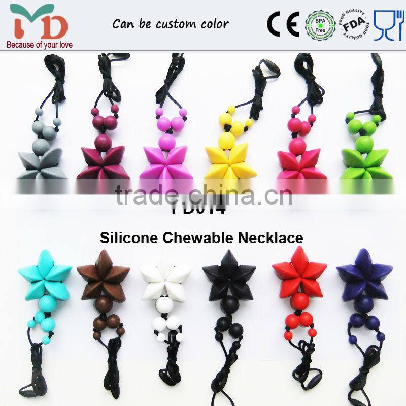 BPA Food Grade silicone teething pendant china wholesale/China Food Grade Silicone Teething Pendant for Kids Chewing