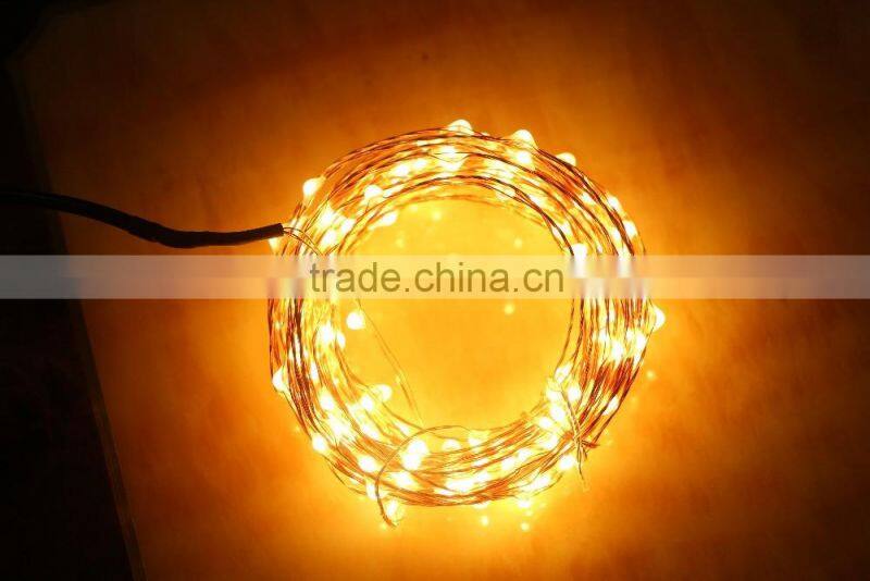 12V copper wire 10M 100 leds string lights