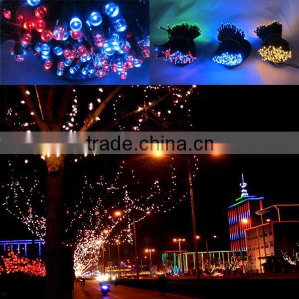 Solar pannel 2V 450mAh outdoor decor 200 leds christmas party light Waterproof led copper wire string light