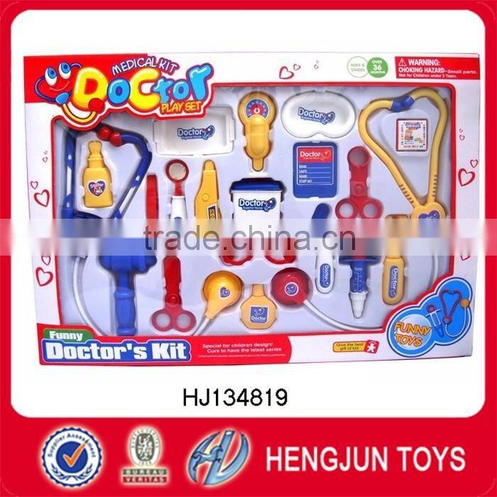 promotion toys eco-friendly plastic doctor play set 12pcs