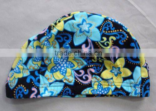 swim cap for child and adult with fashionable printed