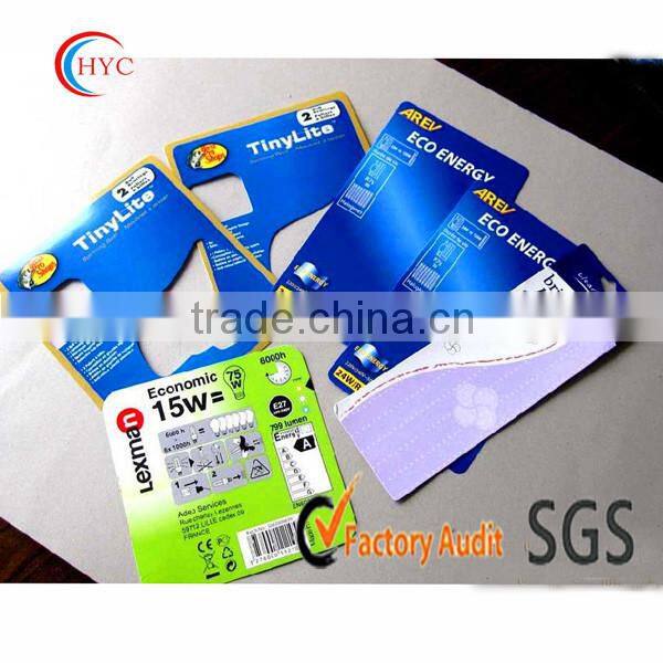 high quality cardboard printed hang card
