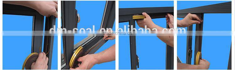 E Type Draught Self Adhesive Window Door Excluder Foam Seal Strip Rubber Seal