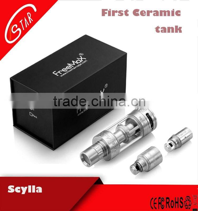 2015 Factory wholesale Scylla ceramic coil sub ohm tank for ecig