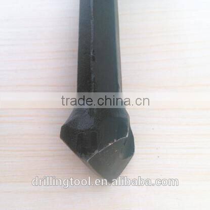 China High Quality , Chisel Bit integral Drill Steels and Taper Rod , Hex19--H22 , Shank19*108mm , Length 400-8000mm