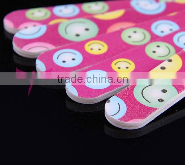 Smell face design nail file,Nail Art Wholesale Abrasive Nail File