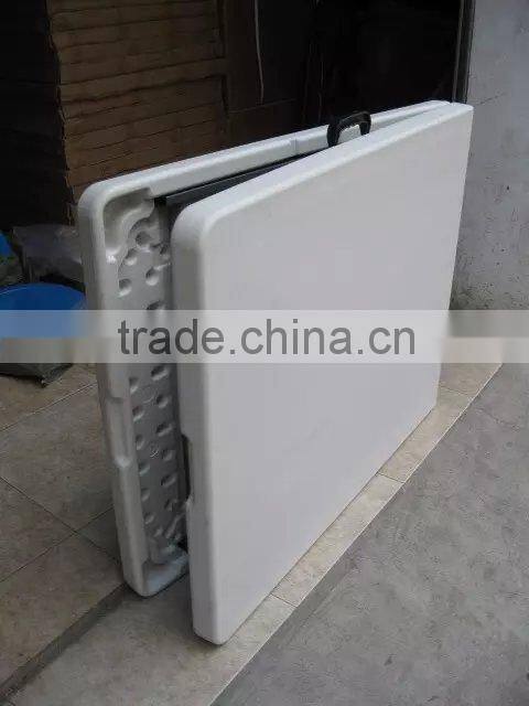 L-010 Cheap steel legs plastic outdoor picnic table for sale