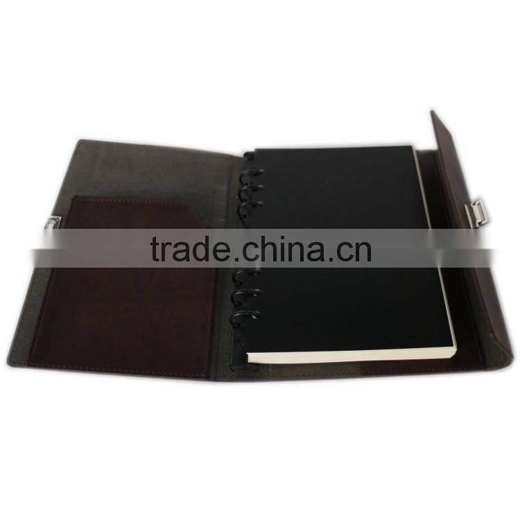 PU leather business leather bound notebook printing logo custom