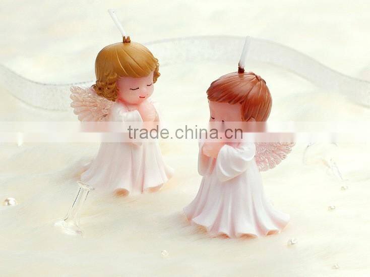 hot cute wings angle candle Christmas gift with gift box
