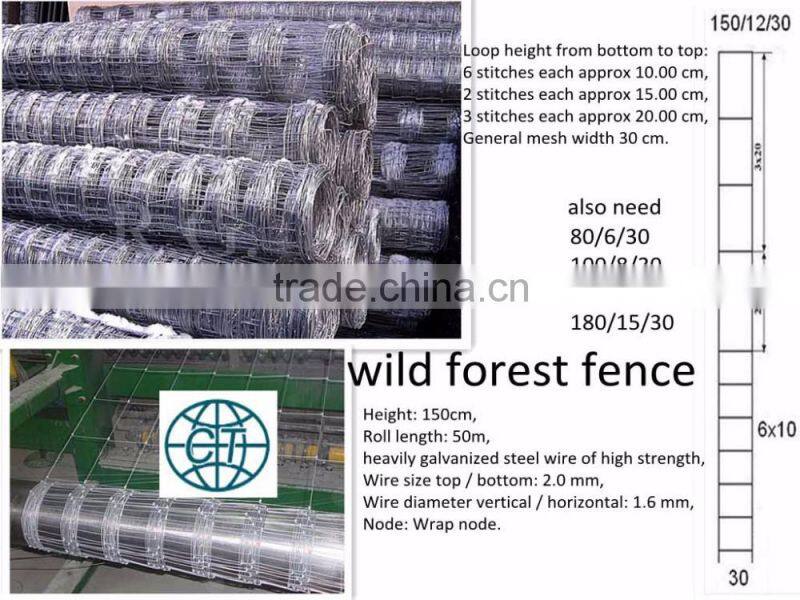 Hot Dipped Galvanized Field Fence