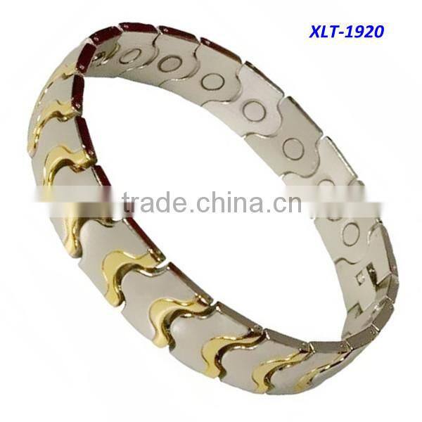 4 in 1 Bio Elements Energy Magnetic Titanium Bracelet With negative ions