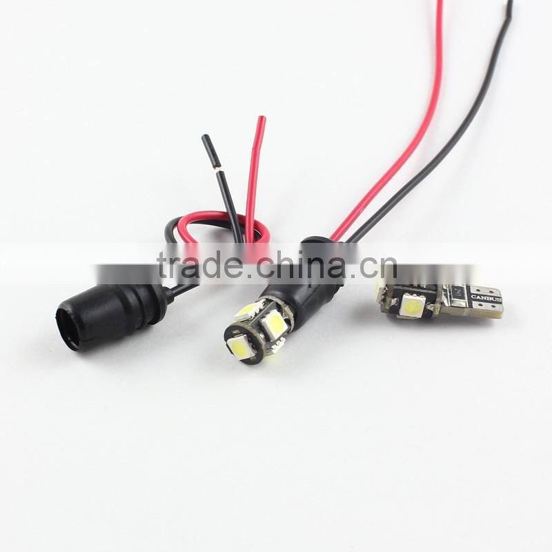 t10 wedge base led plastic holder soft connector w5w 194 t10 bulb holder socket base