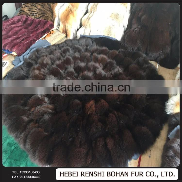 Wholesale High Quality Animal Fur Rugs /Fox Fur Cushion