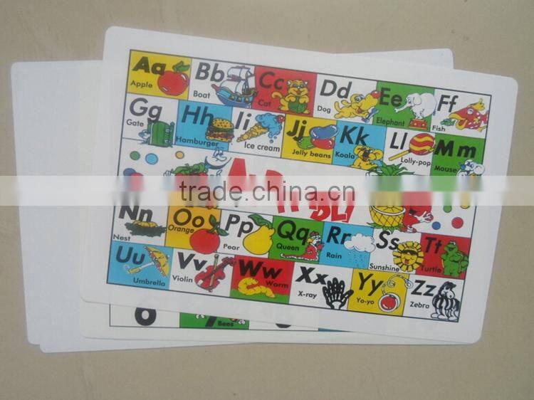 table mat plastic ,pp thin placemat
