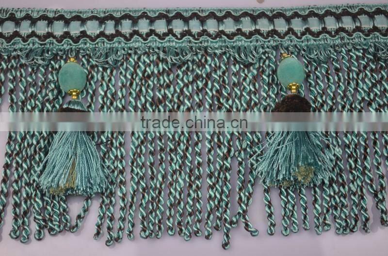 high quality rayon bullion fringe for curtain decorations