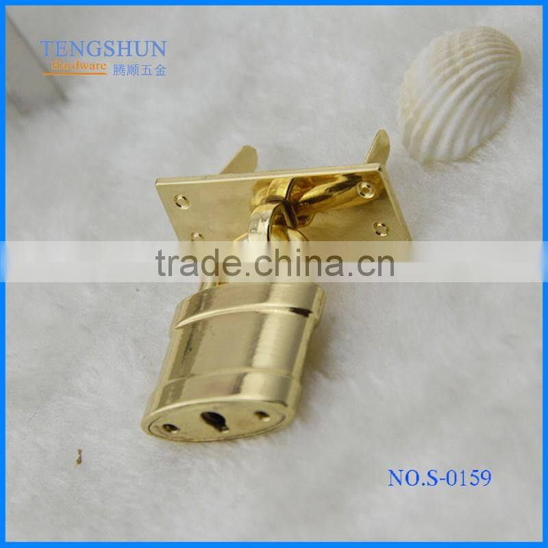 fasionable metel decorative padlock for purse zinc alloy bag parts wholesale