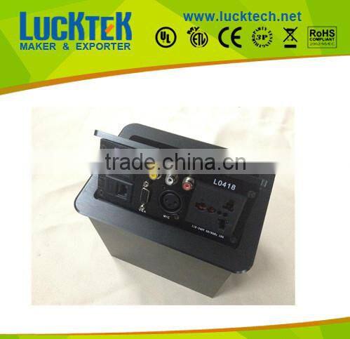 Universal tabletop power socket outlet box,desktop pop up power socket
